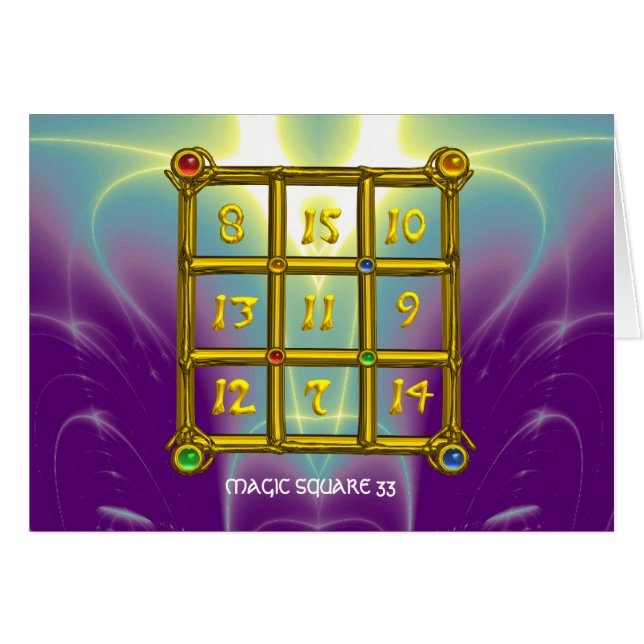 MAGIC SQUARE 33 (Front Horizontal)