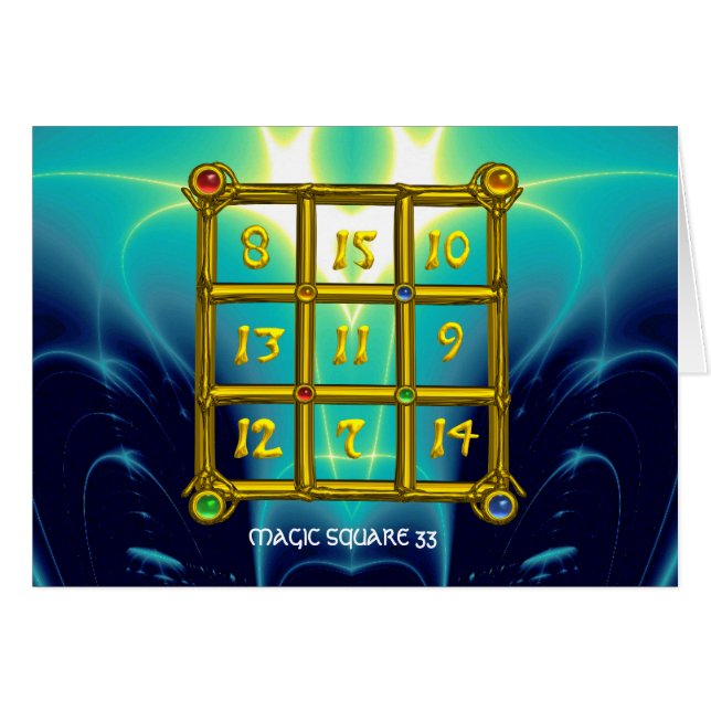 MAGIC SQUARE 33 (Front Horizontal)