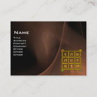 MAGIC SQUARE 33 , Brown Black