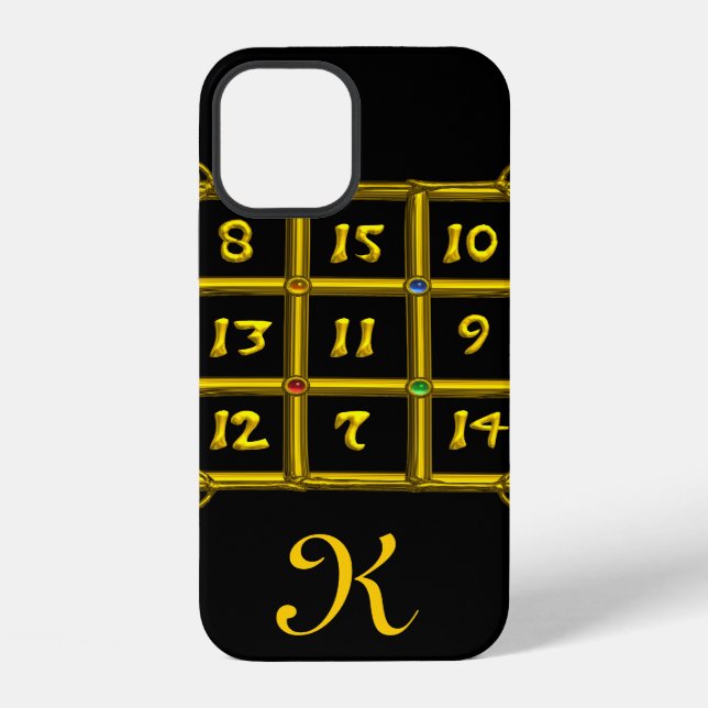 MAGIC SQUARE 33 MONOGRAM Black iPhone Case (Back)