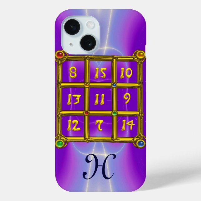 MAGIC SQUARE 33 MONOGRAM Pink Lilac, Purple Case-Mate iPhone Case (Back)