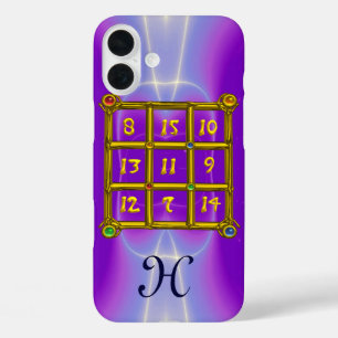 MAGIC SQUARE 33 MONOGRAM Pink Lilac, Purple iPhone 16 Plus Case