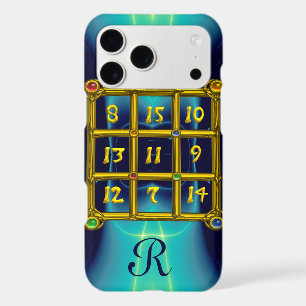 MAGIC SQUARE 33 MONOGRAM Teal,Aqua Blue Turquoise