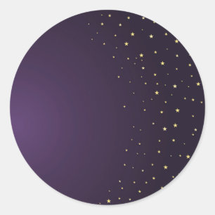 Magic stars blank template purple Sticker