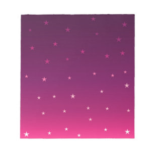Magic stars purple notepad