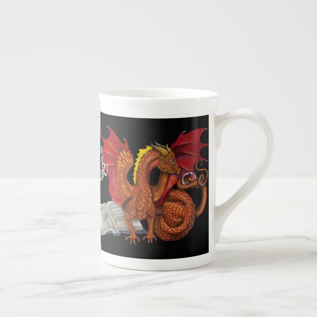 Magic Studies Dragon Bone China Mug (Right)