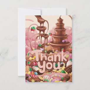 Magic Sweet Chocolate thank you card