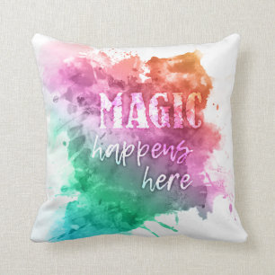 “Magic” throw pillows
