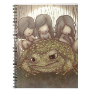Magic Toad and Cute Little Fairies Notebook