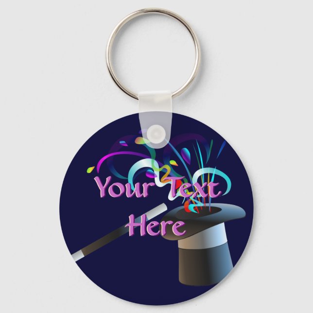 Magic Top Hat Keychain (Front)