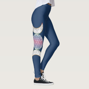 Magic Triple Moon - Spirit Flower Of Life 2 Leggings