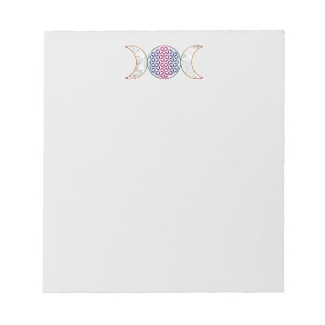 Magic Triple Moon - Spirit Flower Of Life 2 Notepad (Front)