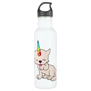 Magic Unicorn Cat = Kittycorn 710 Ml Water Bottle