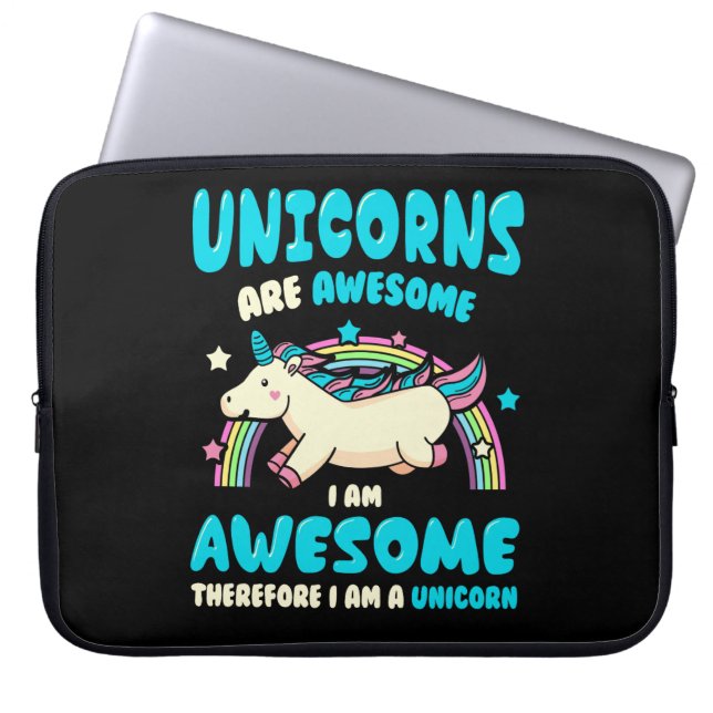 Magic Unicorn Laptop Sleeve (Front)