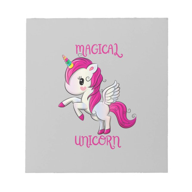  Magic Unicorn Lover Fan Club       Notepad (Front)