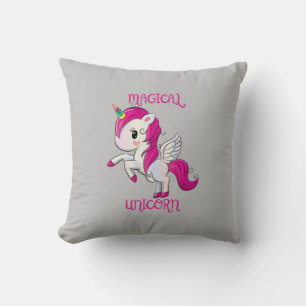 Magic Unicorn Lover Fan Club Throw Pillow