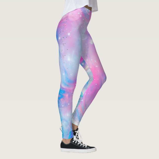 Magic Unicorn Pink Blue Leggings (Droite)