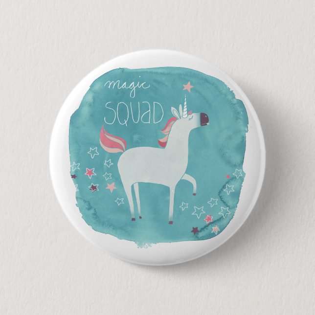 Magic Unicorn Squad 2 Inch Round Button (Front)