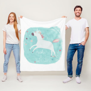 Magic Unicorn Squad - Make a Wish Fleece Blanket