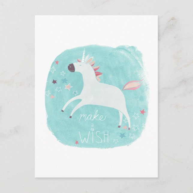 Magic Unicorn Squad - Make a Wish Postcard (Front)