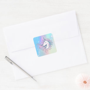 Magic Unicorn Square Sticker