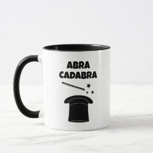 Magic wand and hat custom magician coffee mug