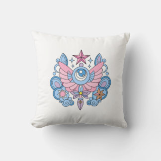 Magic wand. Anime style Throw Pillow