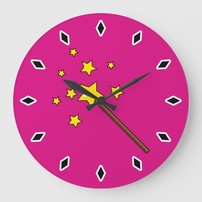 Magic Wand Large Clock (Front)