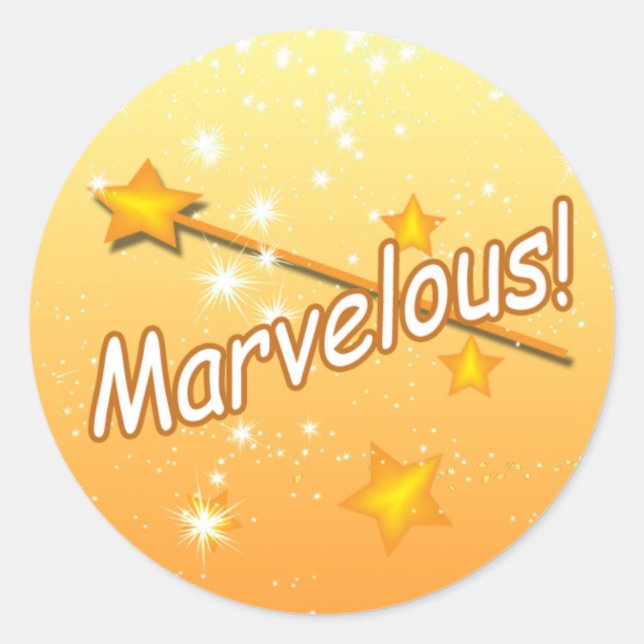 Magic Wand Marvelous Stars Stickers (Devant)