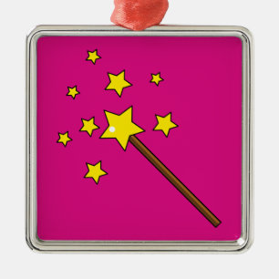 Magic Wand Metal Ornament