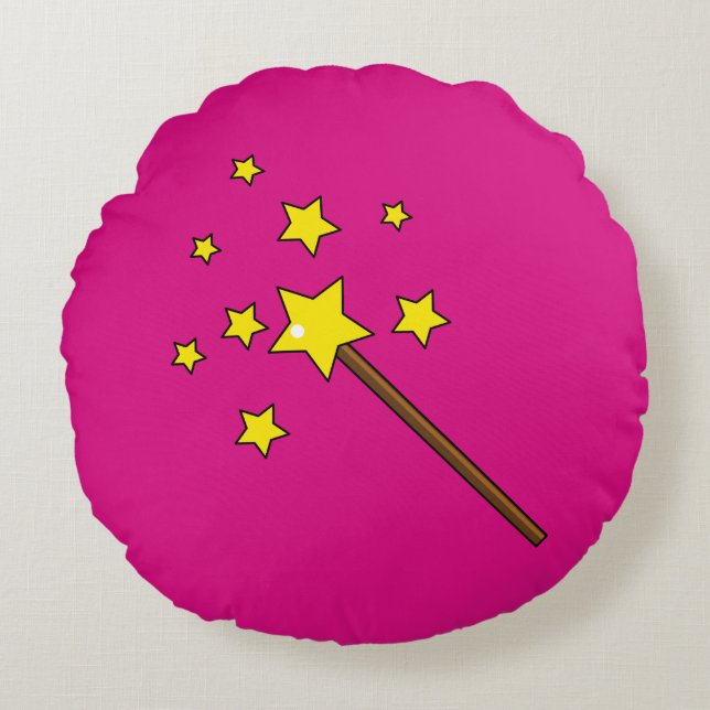 Magic Wand Round Pillow (Front)