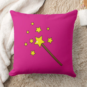 Magic Wand Throw Pillow