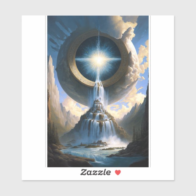 Magic Waterfall Surreal Fantasy Art (Sheet)