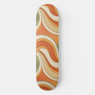 Magic Waves Pattern Skateboard