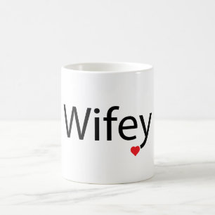 Magic Wifey - Mug de Morphing noir/blanc 11 oz