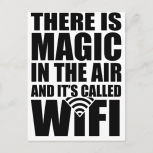 Magic wifi postcard