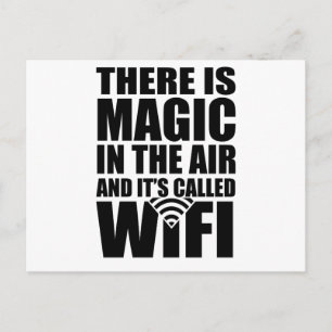 Magic wifi postcard