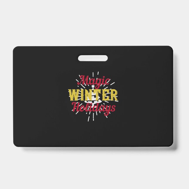 Magic Winter Holidays Badge (Front)