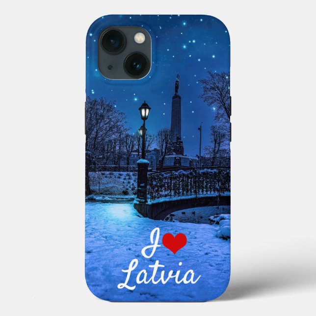 Magic winter night with starry sky and full moon Case-Mate iPhone case (Back)