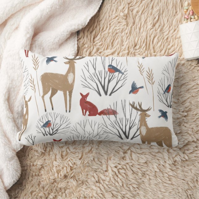 Magic Winter Wonderland Lumbar Pillow (Blanket)