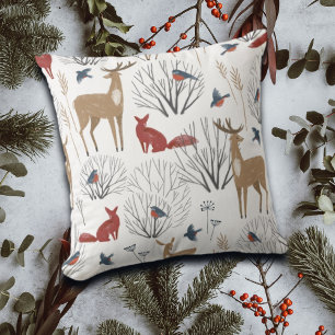 Magic Winter Wonderland Throw Pillow