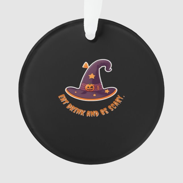 Magic Witch Hat For The Boos Party Essential Ornament (Front)