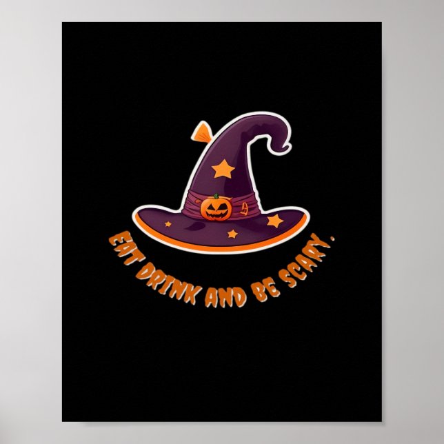 Magic Witch Hat For The Boos Party Essential Poster (Front)