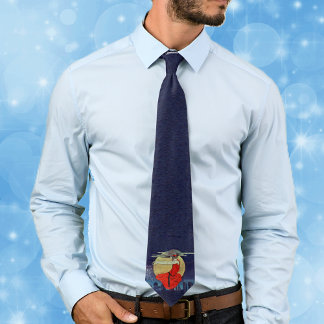 Magic Woman Floating Moon Night Sky Tie