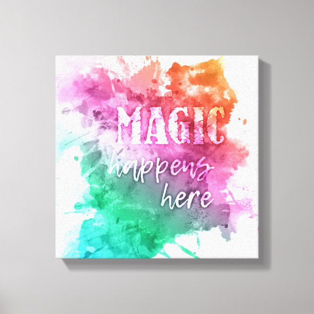 “Magic” wrapped canvas prints (Front)