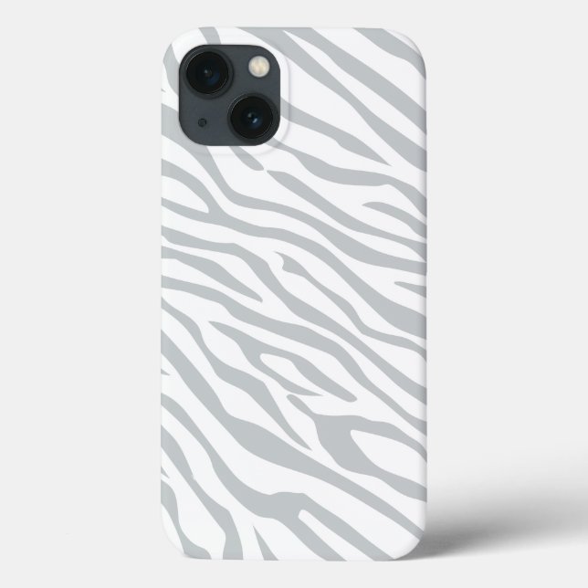 Magic Zebra Stripes Click to Customize Gray Color Case-Mate iPhone Case (Back)