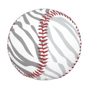 Magic Zebra Stripes Click to Customize Grey Colour Baseball