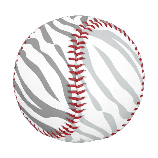 Magic Zebra Stripes Click to Customize Grey Colour Baseball (Angled)