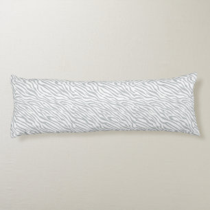 Magic Zebra Stripes Click to Customize Grey Colour Body Pillow