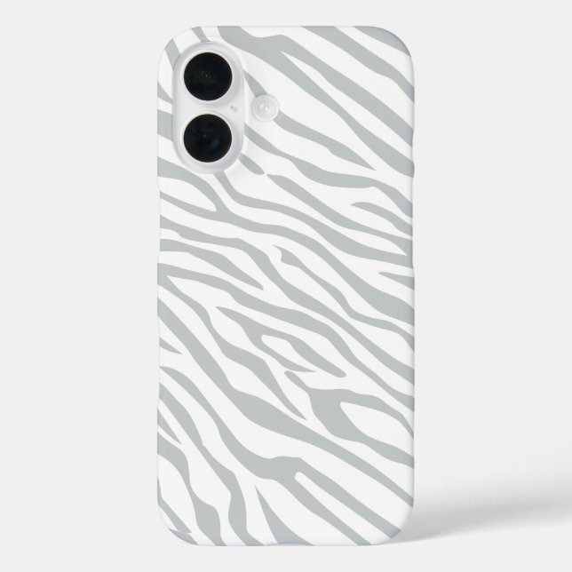 Magic Zebra Stripes Click to Customize Grey Colour Case-Mate iPhone Case (Back)